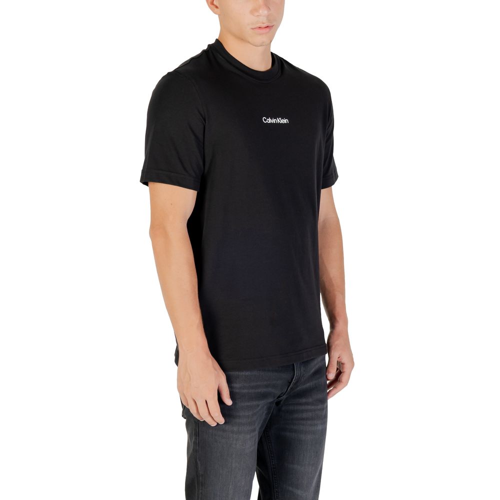 Calvin Klein Sport Schwarzes Baumwoll-T-Shirt