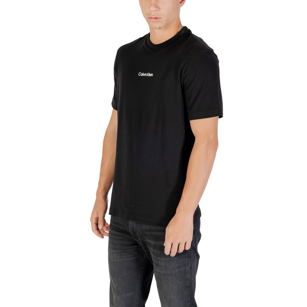 Calvin Klein Sport Schwarzes Baumwoll-T-Shirt