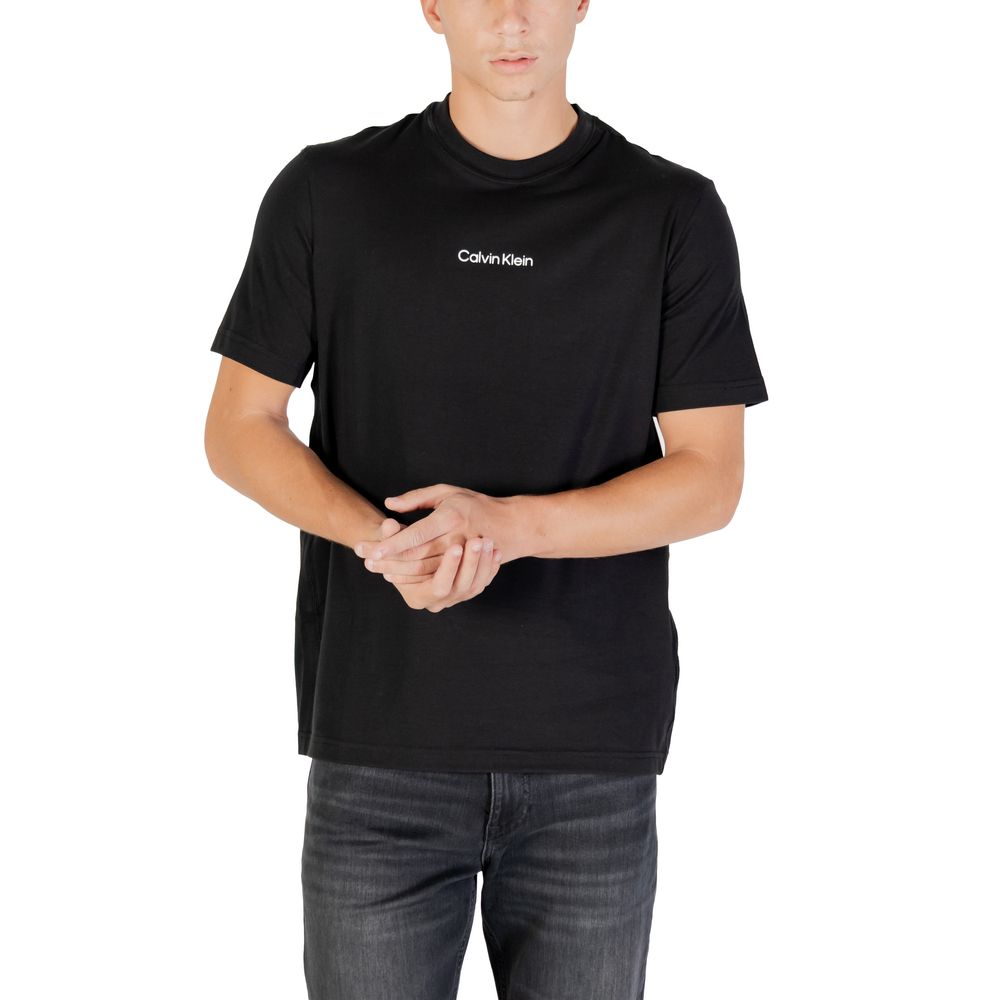 Calvin Klein Sport Schwarzes Baumwoll-T-Shirt