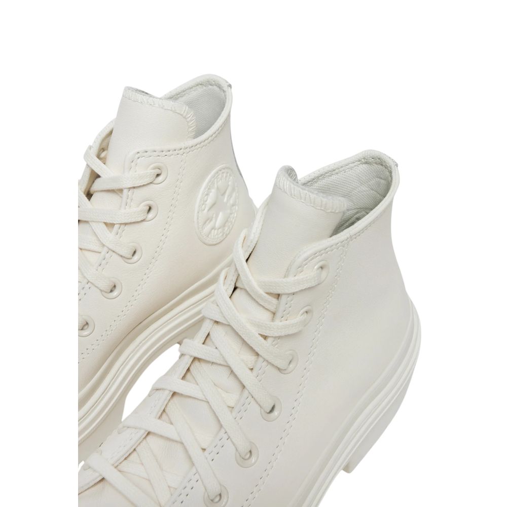 Converse Weiße Pumps aus recyceltem Leder mit hohem Absatz