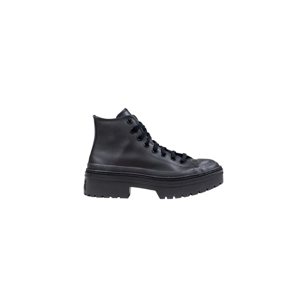 Converse Schwarze Leder-Stiefeletten
