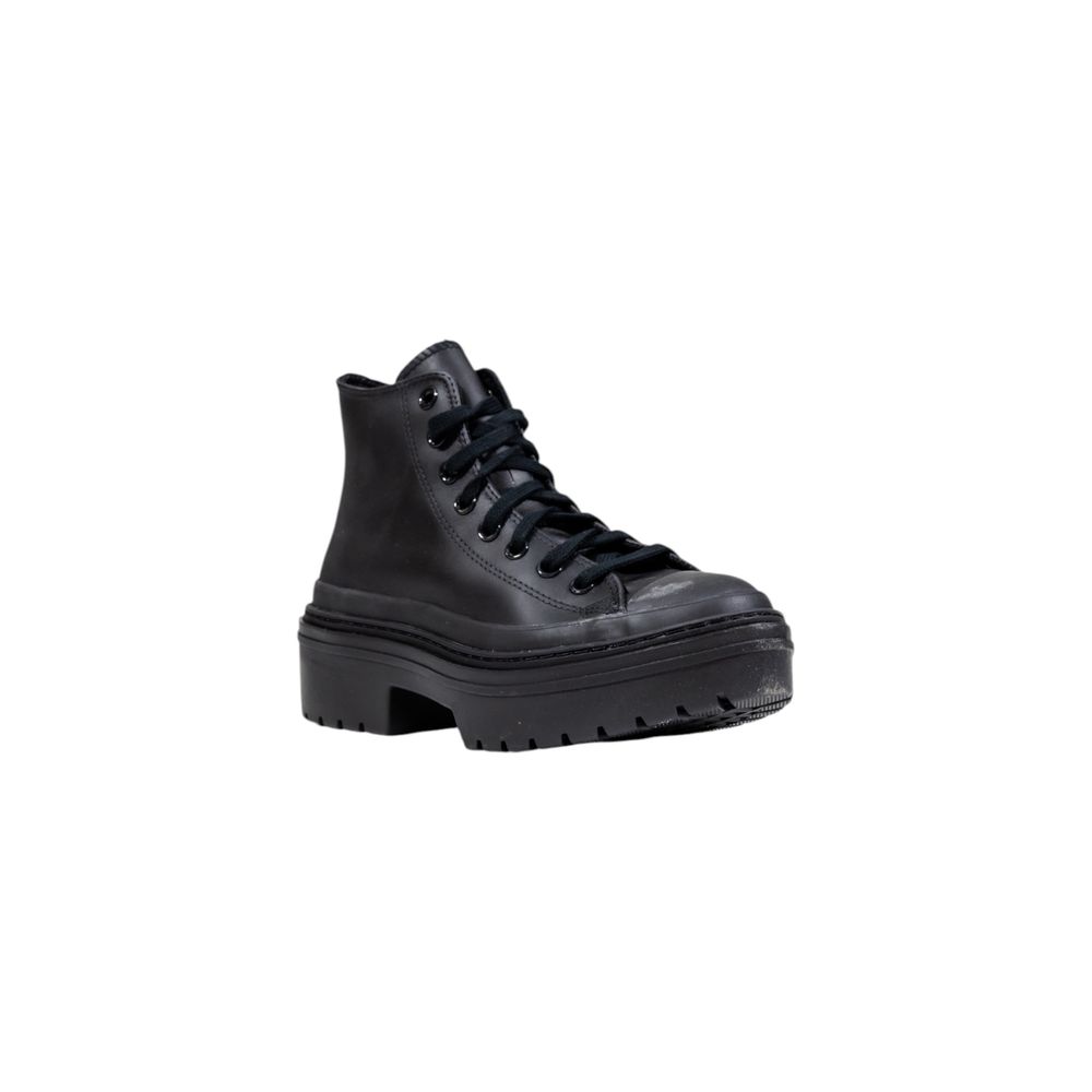 Converse Schwarze Leder-Stiefeletten