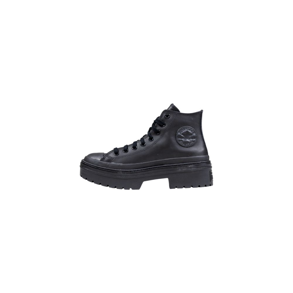 Converse Schwarze Leder-Stiefeletten