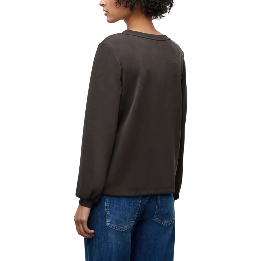 Street One Brauner Sweatshirt aus Modal