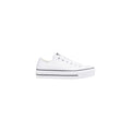 Converse Weiße Leder Plateau-Sneaker