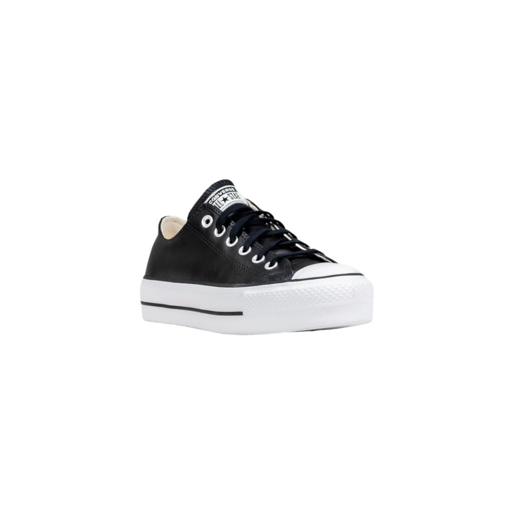 Converse Schwarze Leder Low-Top-Sneaker