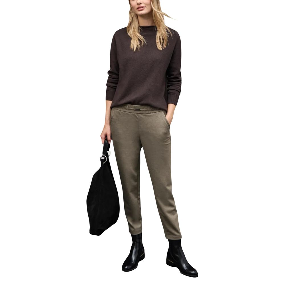 Street One Braune Freizeithose aus Polyester