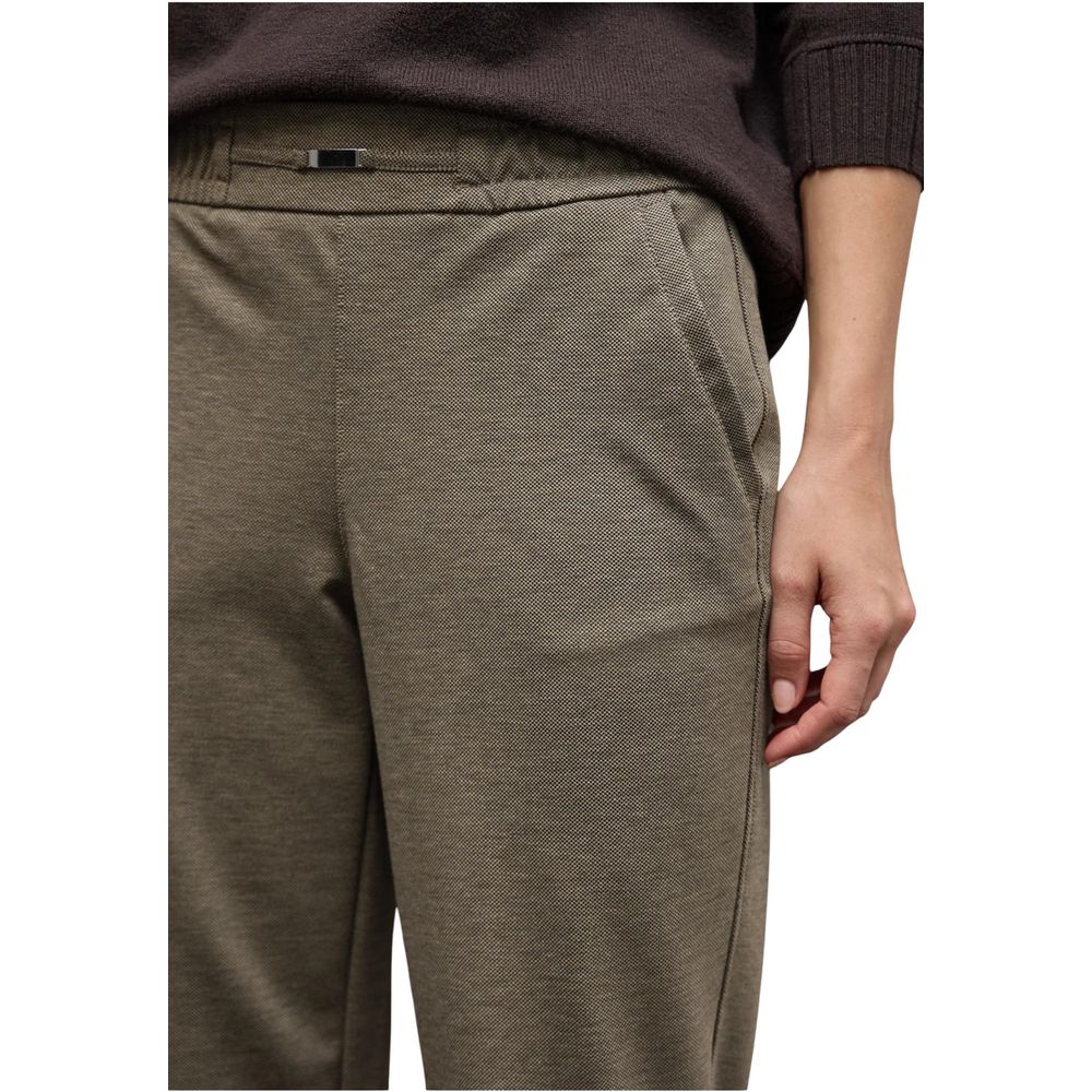 Street One Braune Freizeithose aus Polyester
