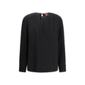 Max Mara Schwarze Triacetat-Bluse