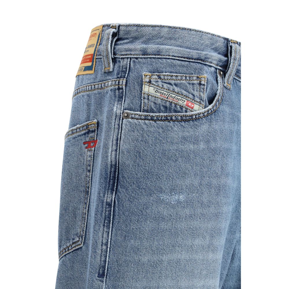 Diesel Blaue Baumwolljeans im Relaxed Fit