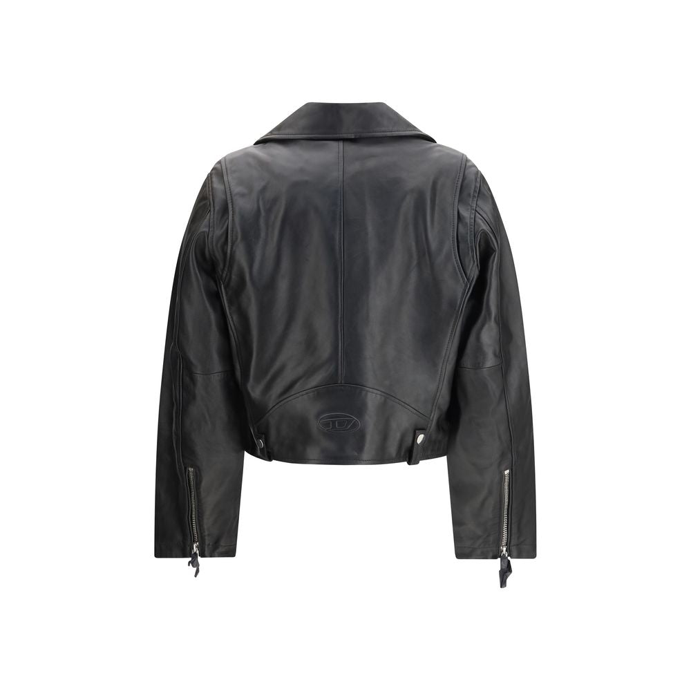 Diesel Schwarze Lederjacke