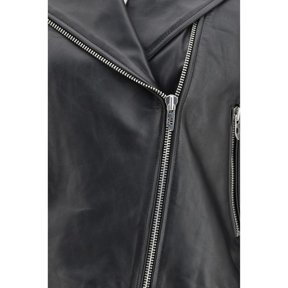 Diesel Schwarze Lederjacke
