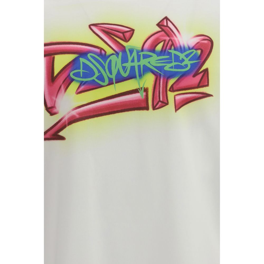 Dsquared² Weißes Baumwoll-T-Shirt