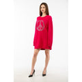 Moschino Fuchsia Wollkleid für die Freizeit