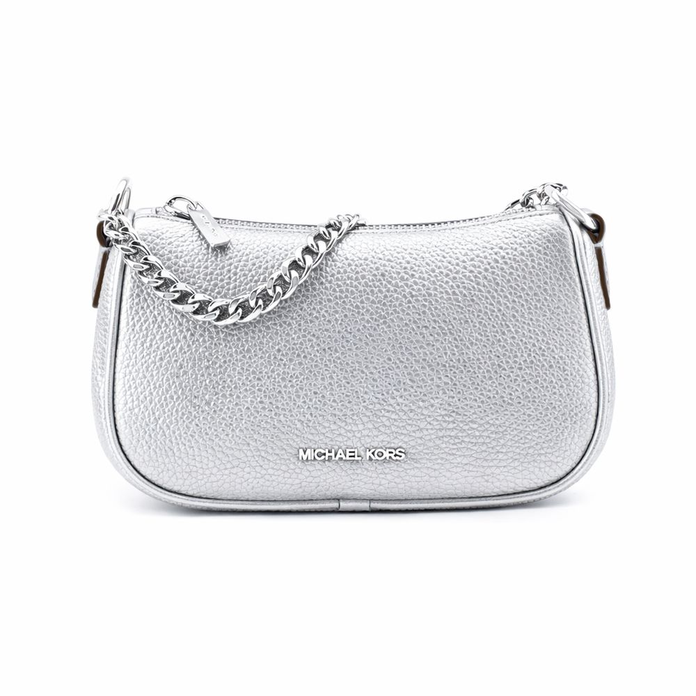 Michael Kors Graue Leder Schultertasche