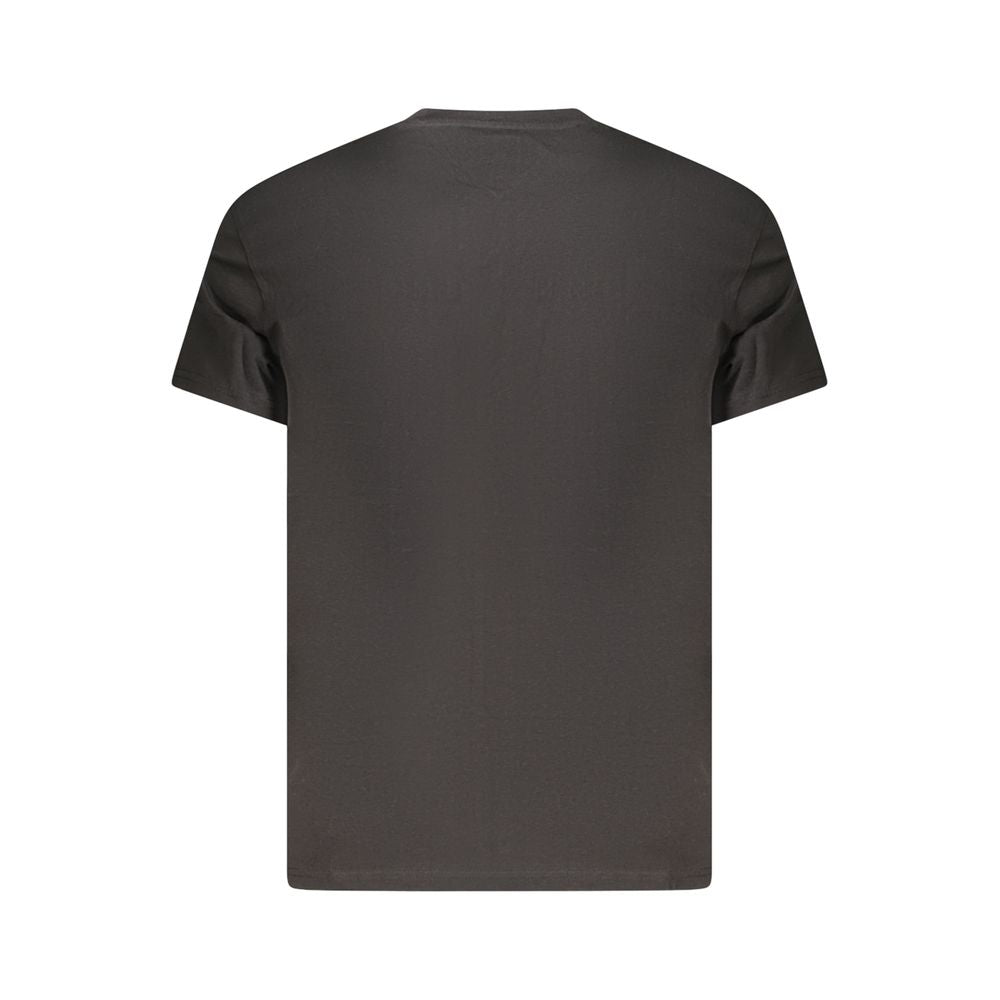 Tommy Hilfiger Schwarzes Baumwoll-T-Shirt für Herren