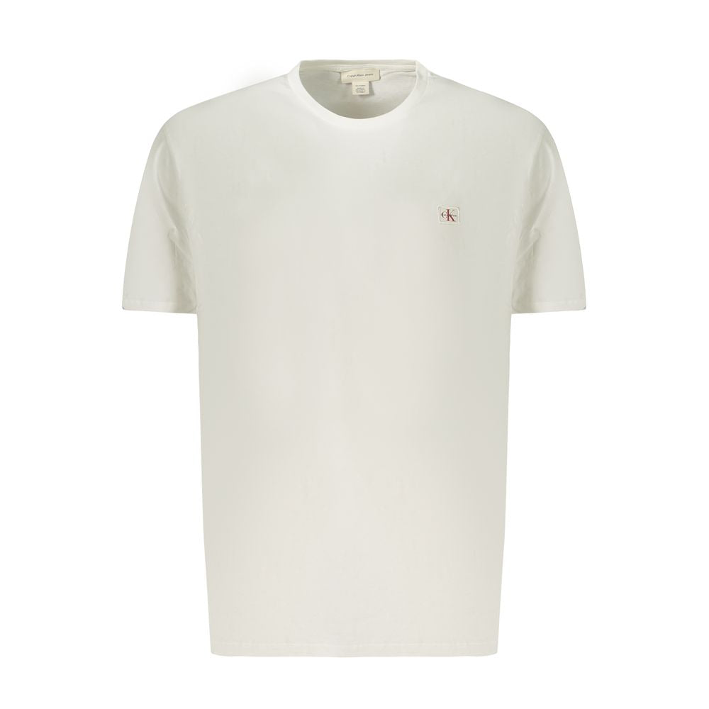 Calvin Klein Weißes Baumwoll-T-Shirt für Herren