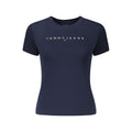 Tommy Hilfiger Blaues Baumwoll-T-Shirt für Damen