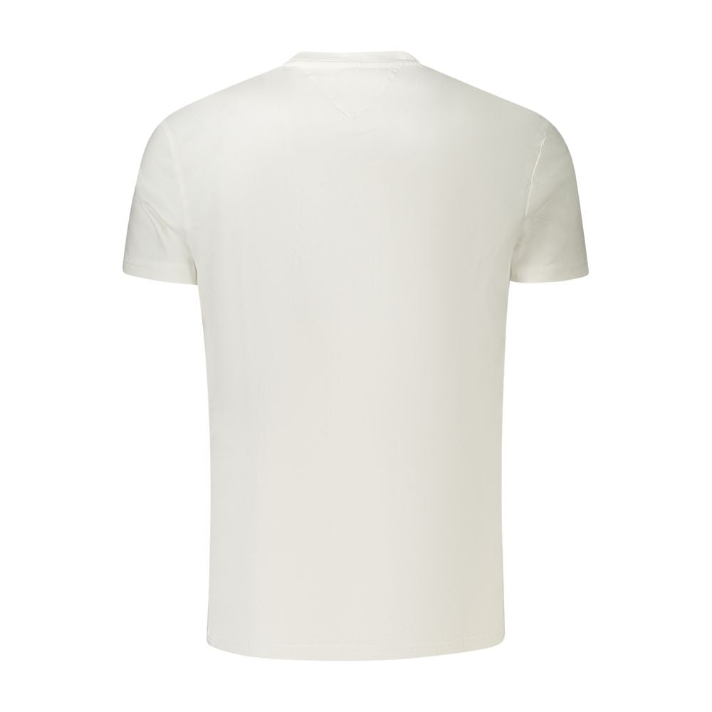 Tommy Hilfiger Weißes Baumwoll-T-Shirt für Herren