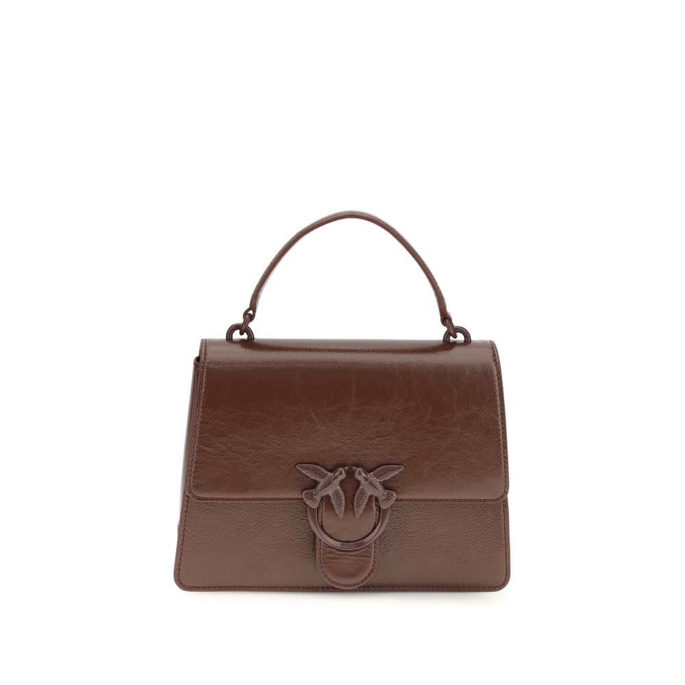 PINKO Schultertasche aus braunem Lammleder Ovis Aries Aries