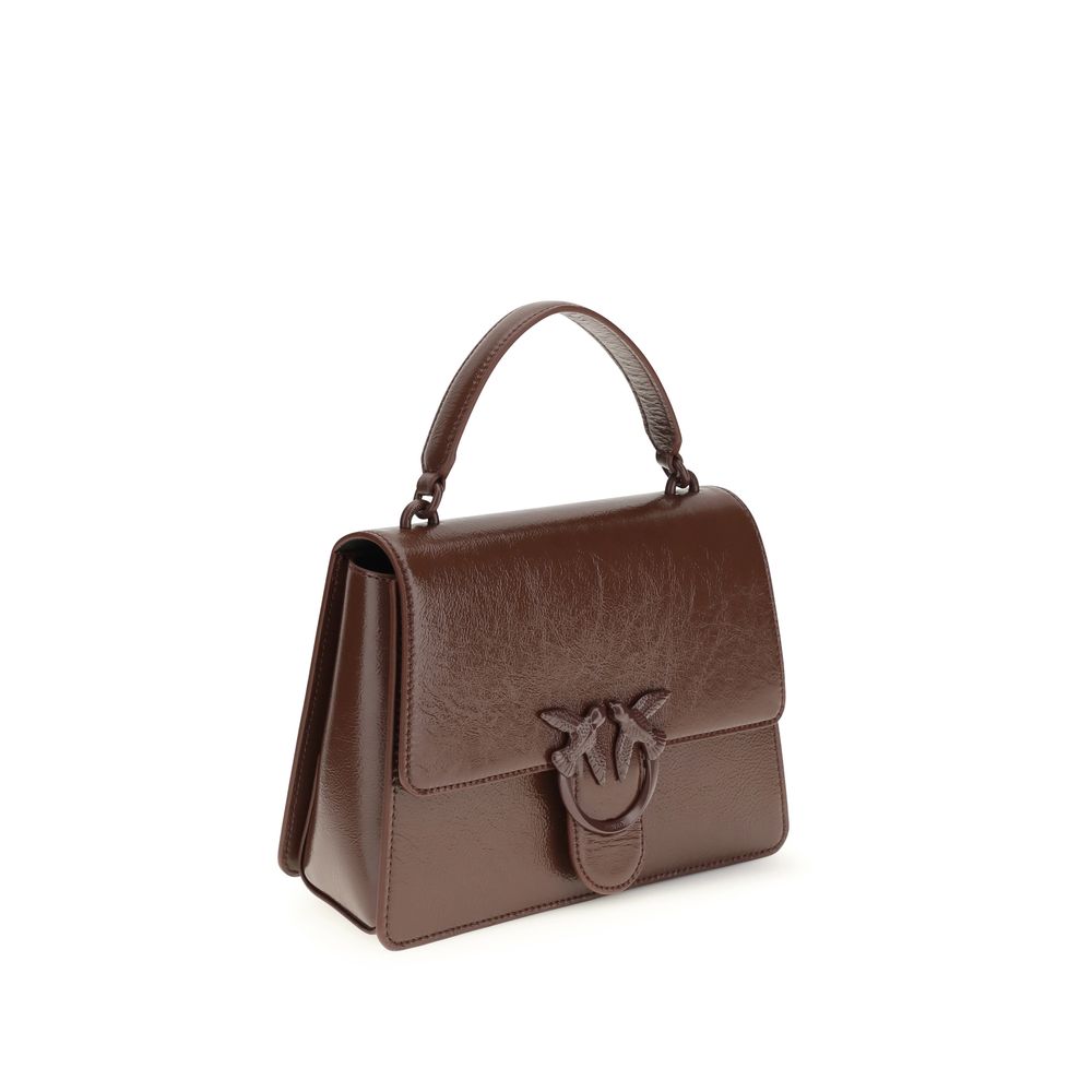 PINKO Schultertasche aus braunem Lammleder Ovis Aries Aries
