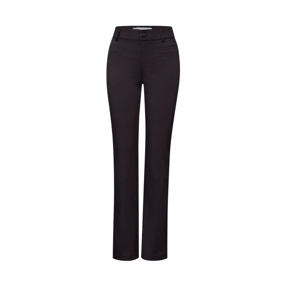Street One Schwarze Bootcut-Jeans aus Polyamid
