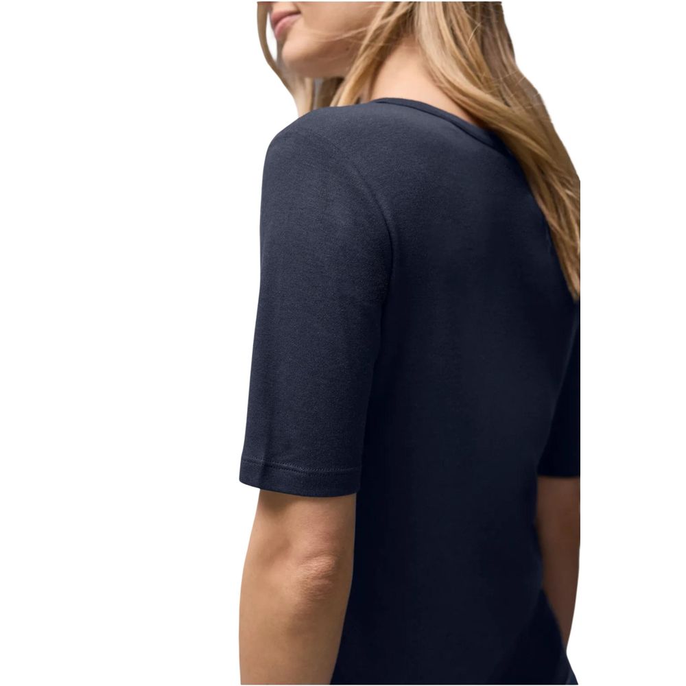 Street One Blaues Baumwoll-T-Shirt