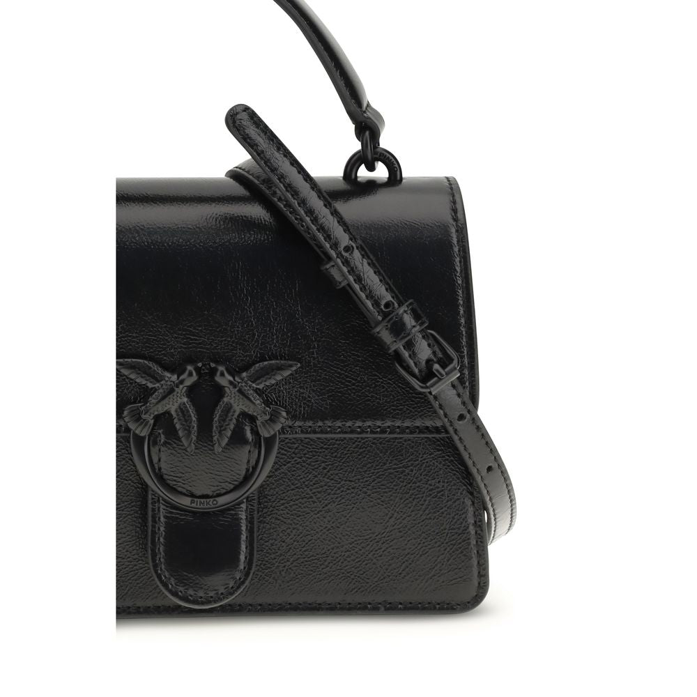 PINKO Schwarze Ziegenleder-Handtasche