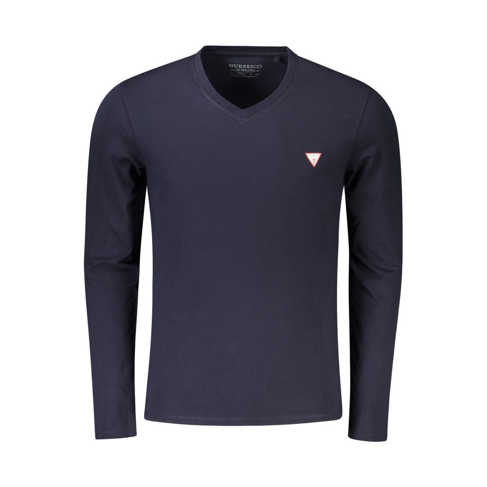 Guess Jeans Blaues Bio-Baumwoll-T-Shirt für Herren