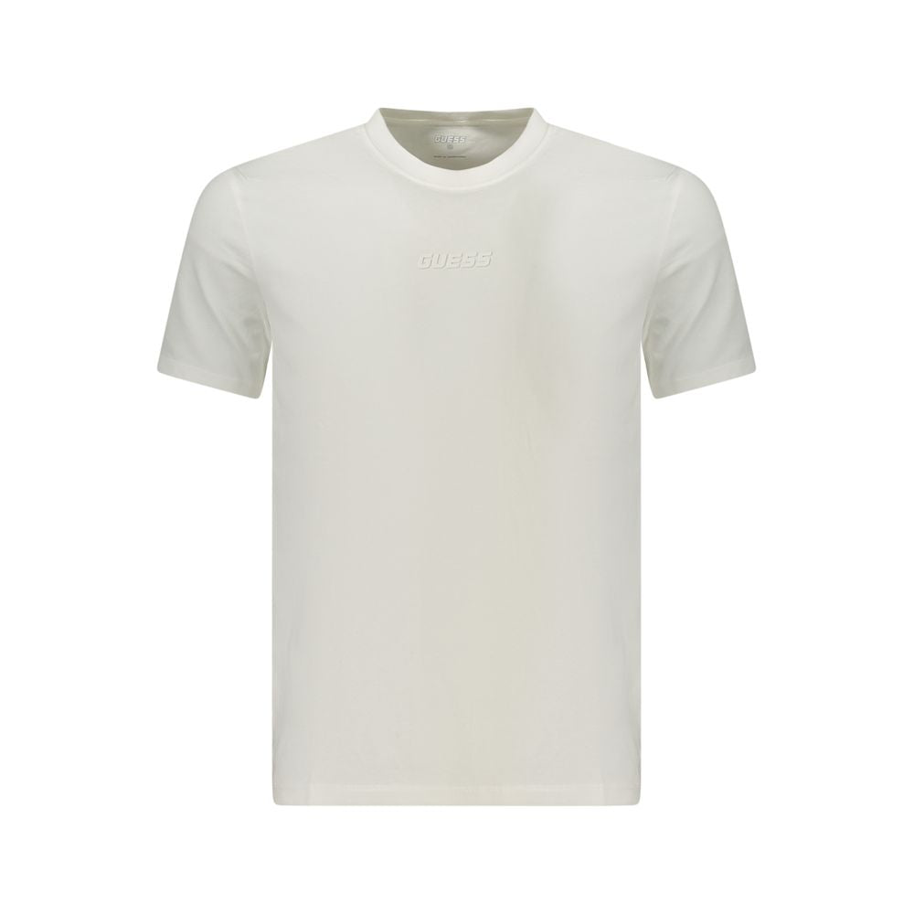Guess Jeans Weißes Baumwoll-T-Shirt für Herren