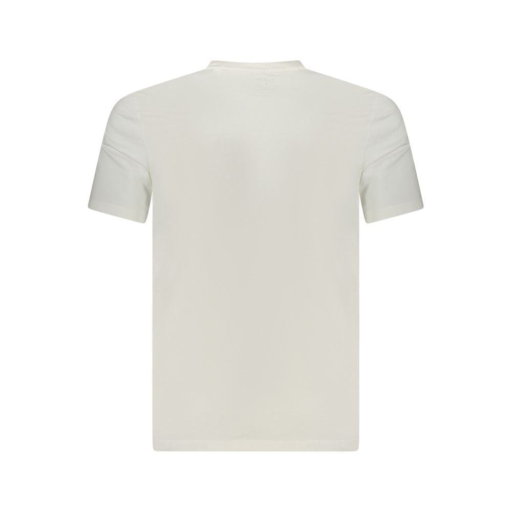 Guess Jeans Weißes Baumwoll-T-Shirt für Herren