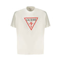 Guess Jeans Weißes Baumwoll-T-Shirt für Herren