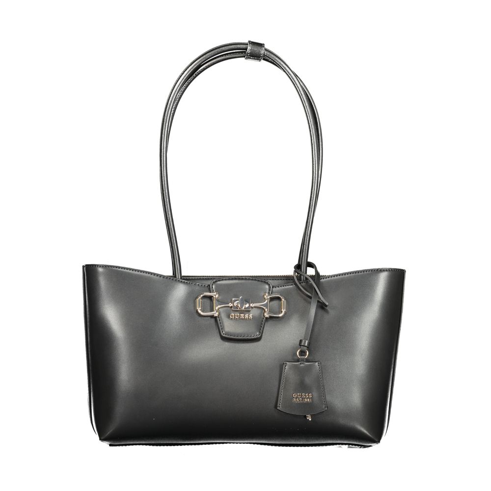 Guess Jeans Schwarze Handtasche aus Polyethylen