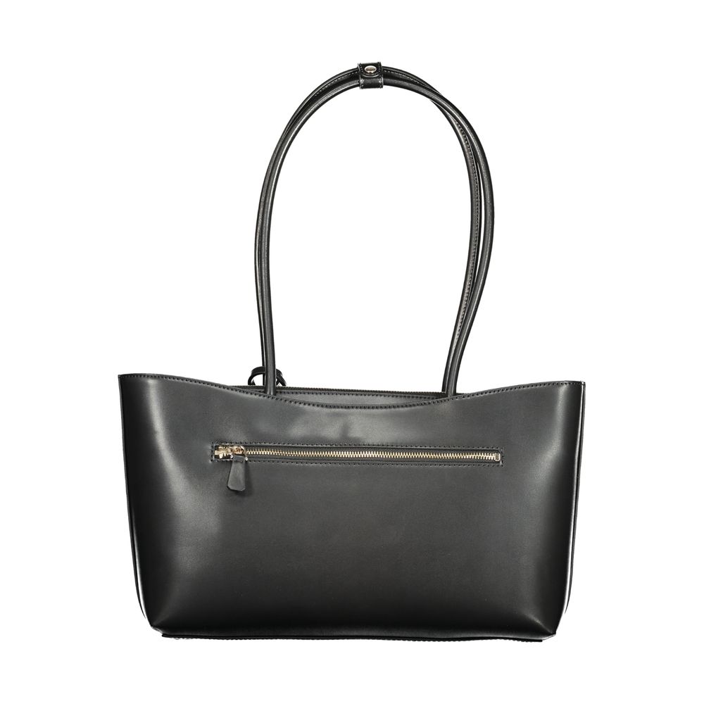 Guess Jeans Schwarze Handtasche aus Polyethylen
