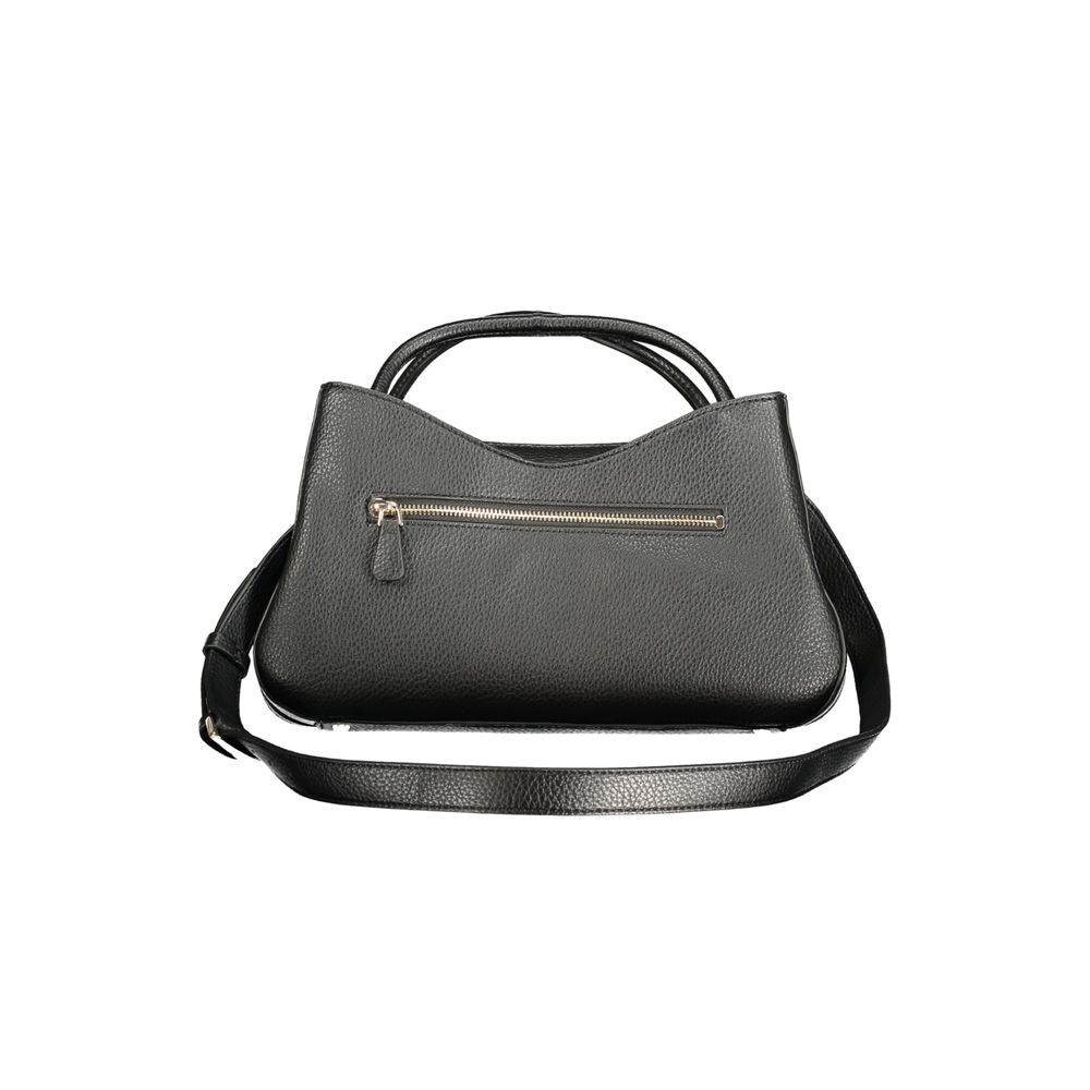 Guess Jeans Schwarze Damen-Handtasche aus Polyurethan