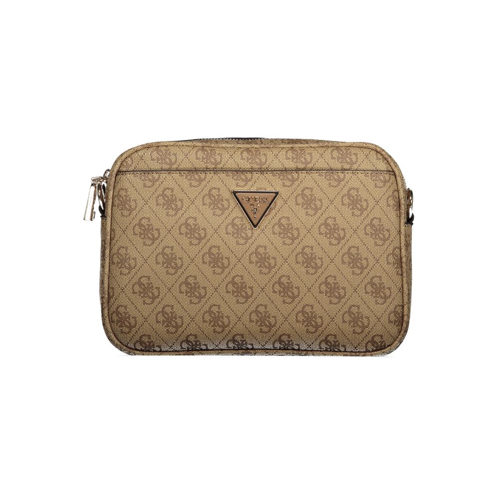 Guess Jeans Damen-Handtasche aus beigem Polyurethan