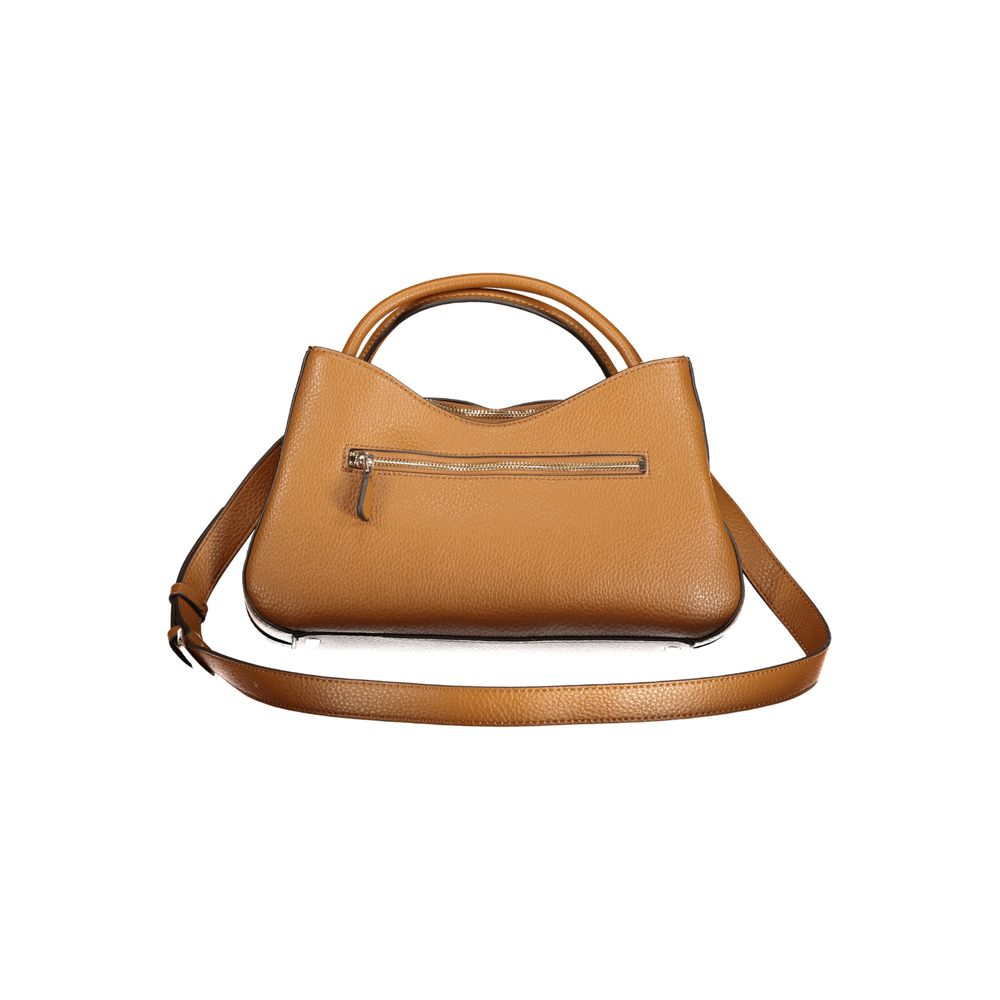 Guess Jeans Braune Handtasche aus Polyethylen