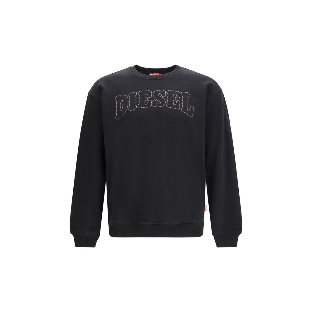 Diesel Schwarzer Baumwoll-Sweatshirt