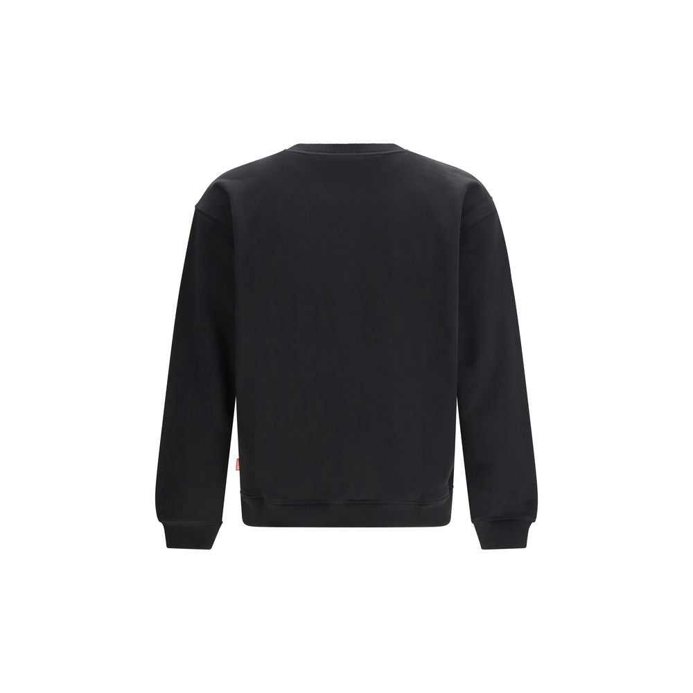 Diesel Schwarzer Baumwoll-Sweatshirt