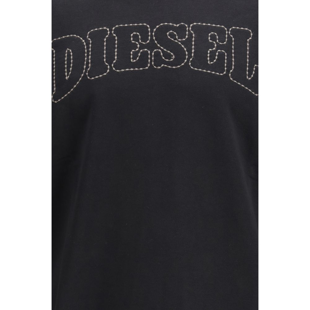 Diesel Schwarzer Baumwoll-Sweatshirt