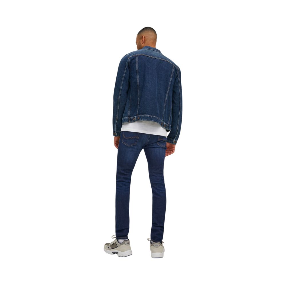 Jack Jones Blaue Baumwoll-Skinny-Jeans