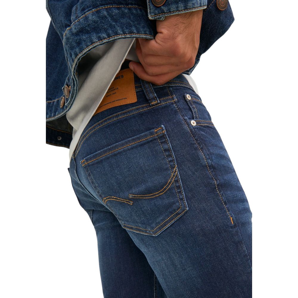 Jack Jones Blaue Baumwoll-Skinny-Jeans