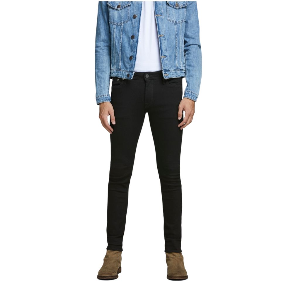 Jack Jones Schwarze Skinny Jeans aus Baumwolle