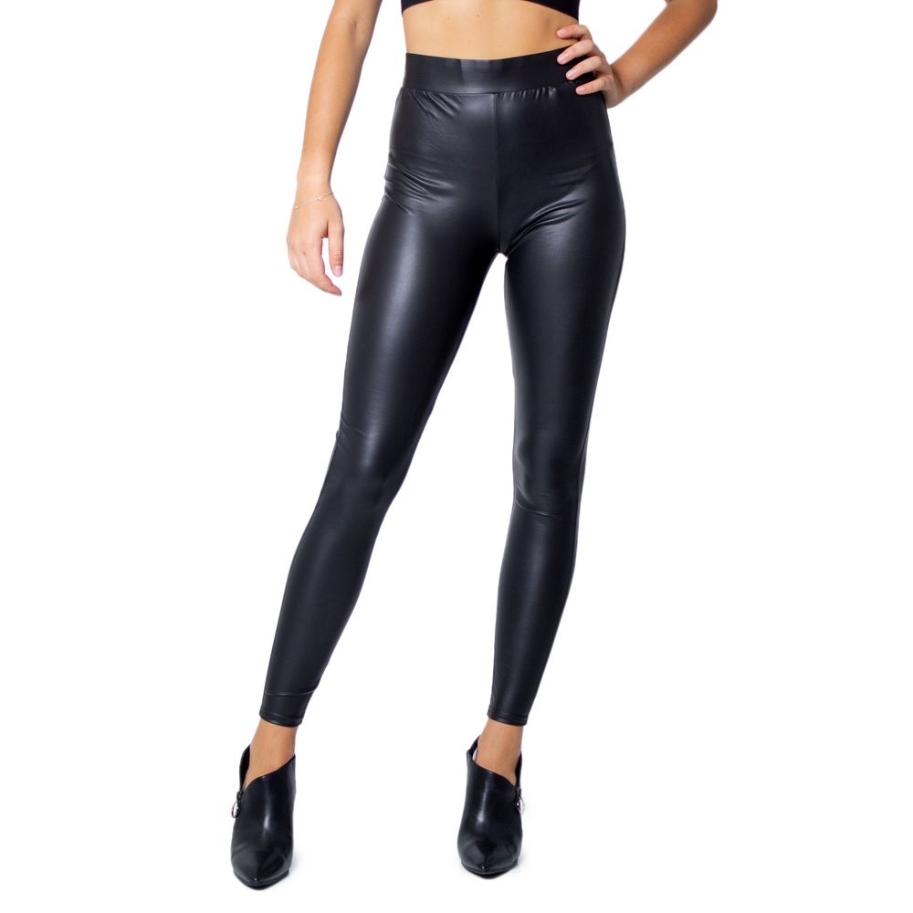 Only Schwarze Leggings aus Polyester