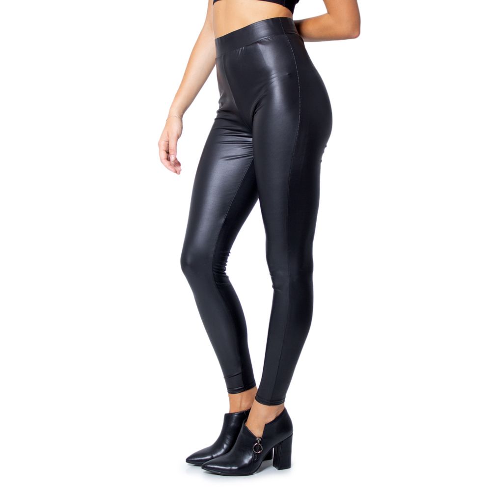 Only Schwarze Leggings aus Polyester