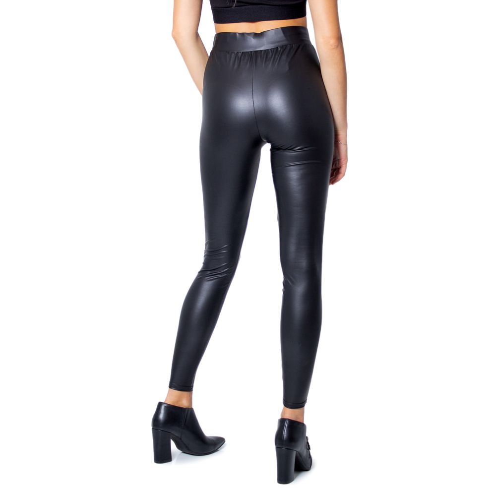 Only Schwarze Leggings aus Polyester