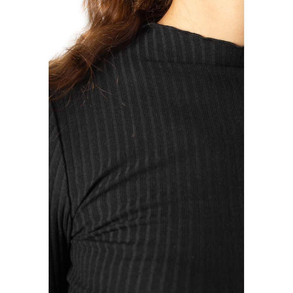 Only Schwarzer Rollkragenpullover aus Polyester