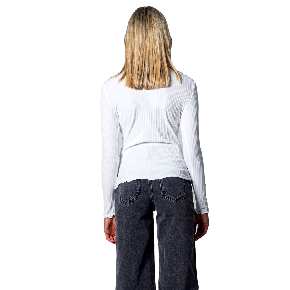 Only Weißer Rollkragenpullover aus Polyester