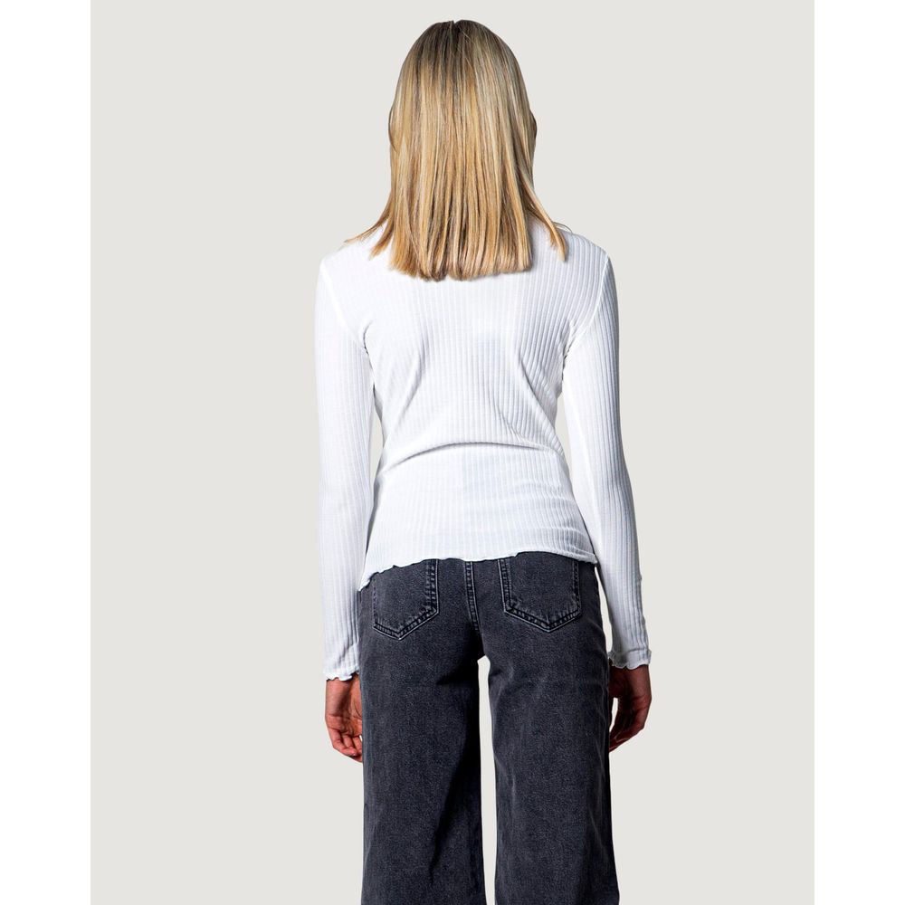 Only Weißer Rollkragenpullover aus Polyester