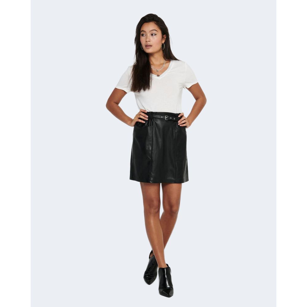 Only Schwarzer Minirock aus Polyester